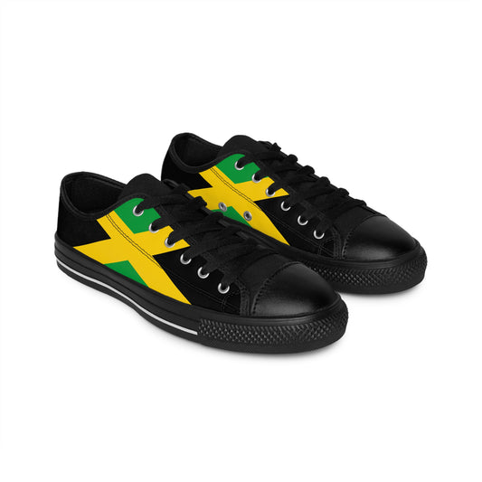 Jamaican Flag Men's Sneakers, Casual Footwear