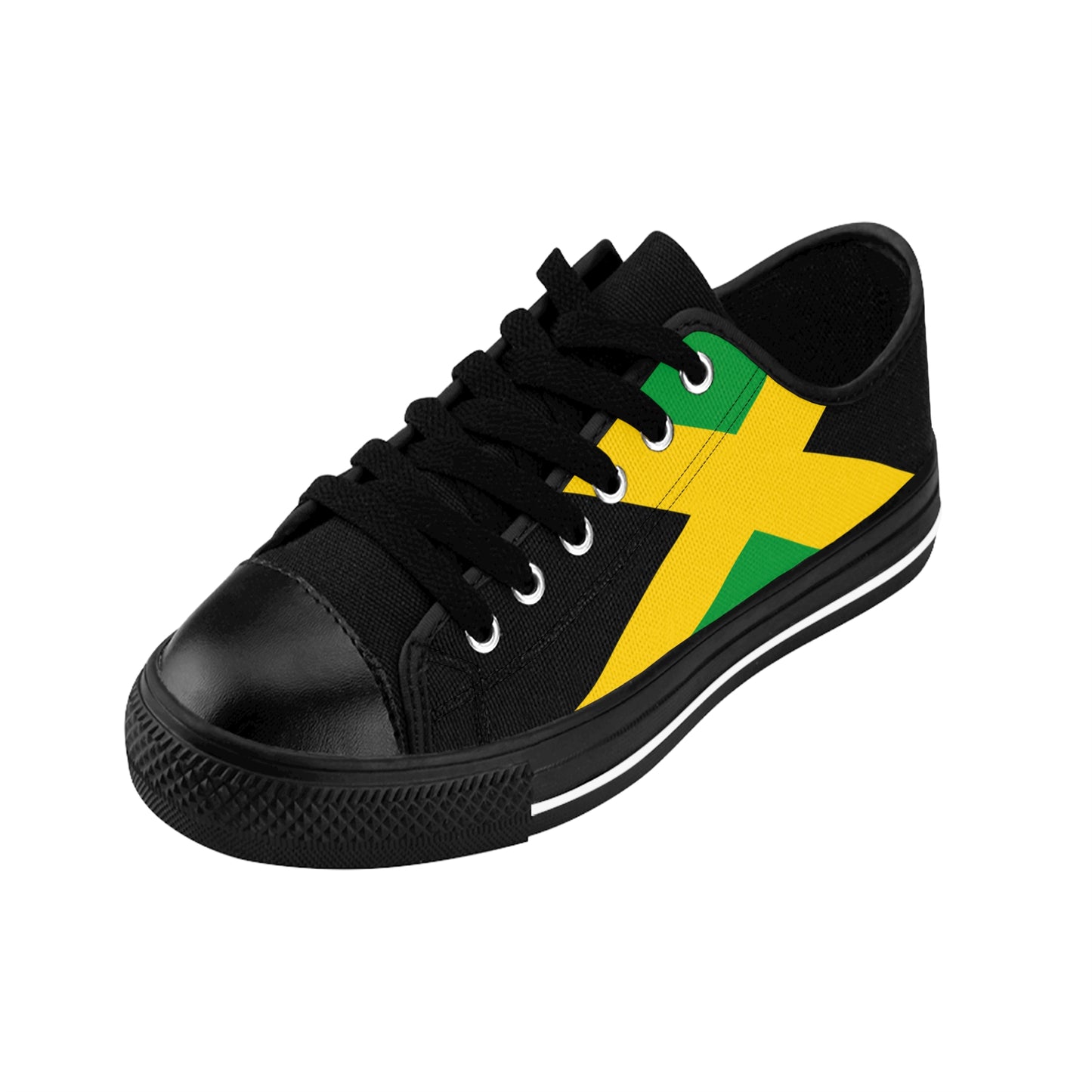 Jamaican Flag Men's Sneakers, Casual Footwear