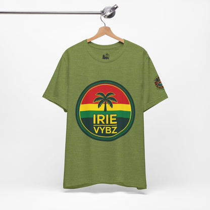Irie Vybz Unisex Tee, Rasta Spirit Shirt, Beach Vibe Top, Reggae Music Gift, Summer Essentials, Casual Wear, Festival Apparel - The Island Rhythm