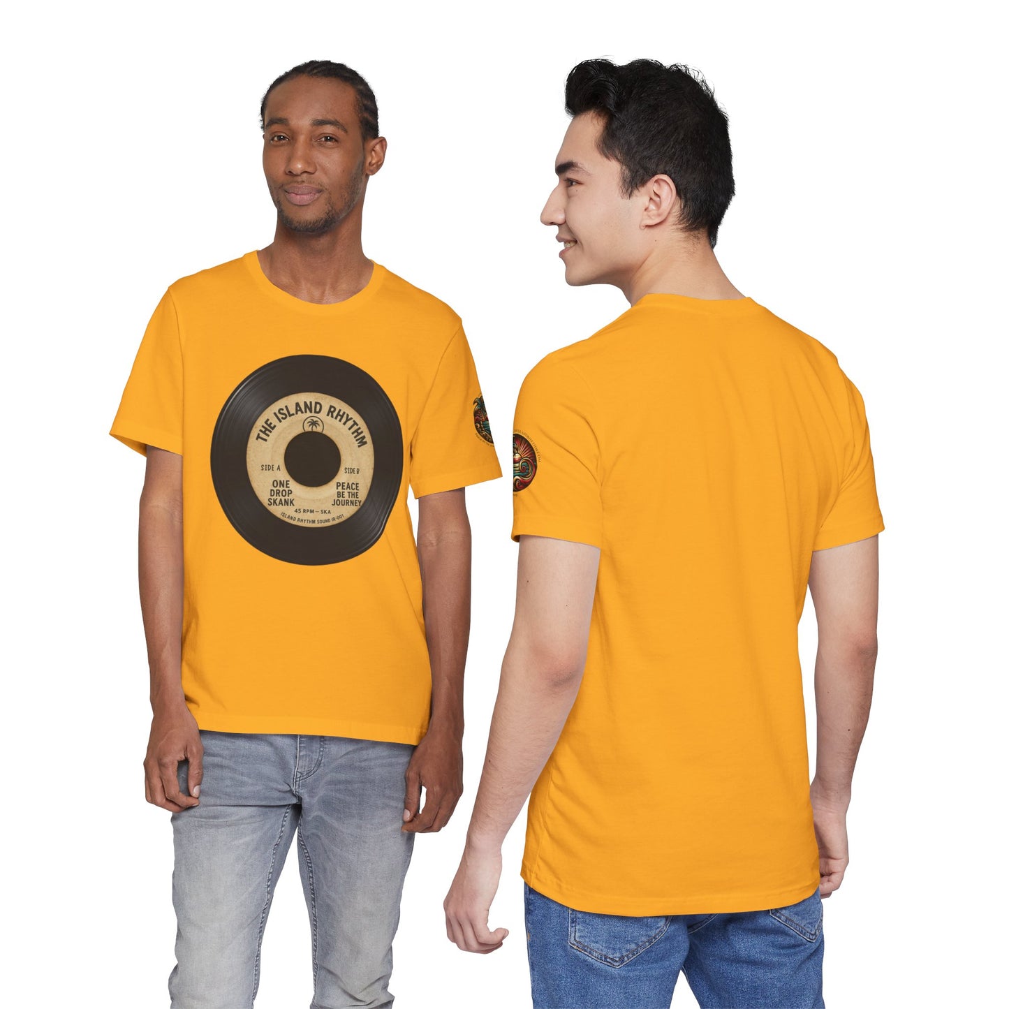 Island Rhythm Vinyl Record Tee The Island Rhythm Retro Music T Shirt – Vintage Reggae Style | Streetwear