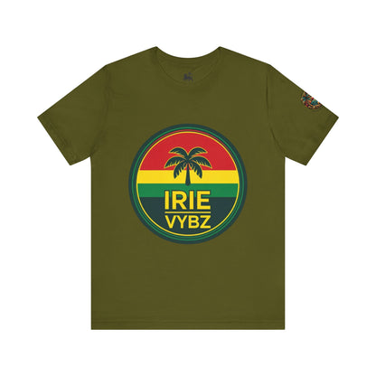 Irie Vybz Unisex Tee, Rasta Spirit Shirt, Beach Vibe Top, Reggae Music Gift, Summer Essentials, Casual Wear, Festival Apparel - The Island Rhythm
