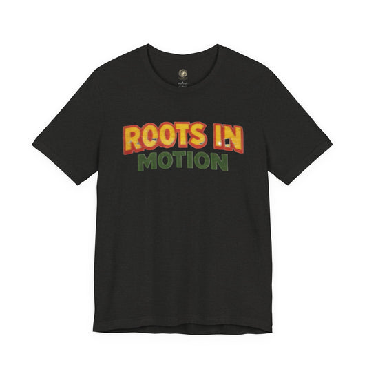 Roots In Motion Tee — Vintage Reggae Graphic T-Shirt - The Island Rhythm