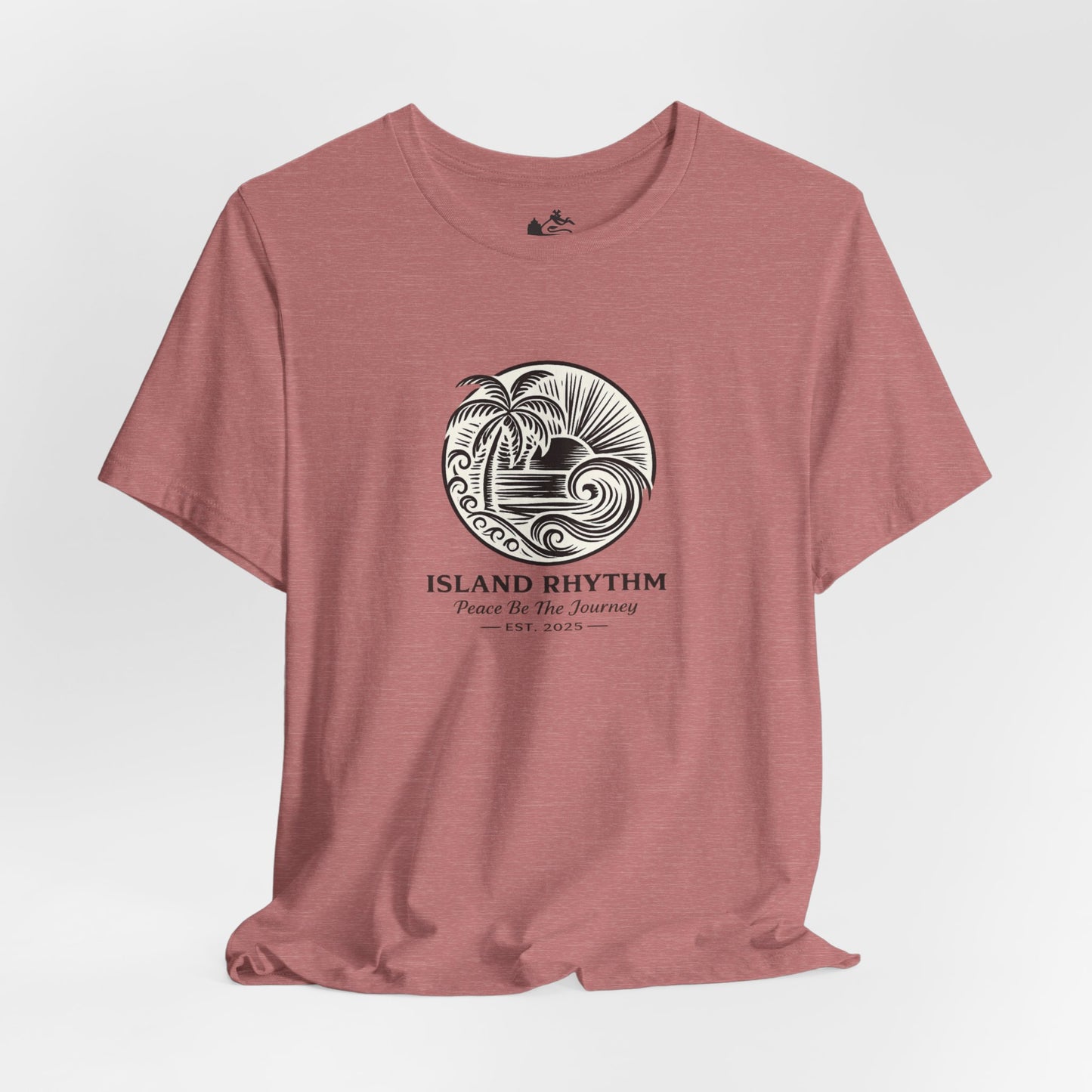 Island Rhythm Island Rhythm T Shirt Palm Tree Wave Graphic Tee – Vintage Reggae Style | Streetwear