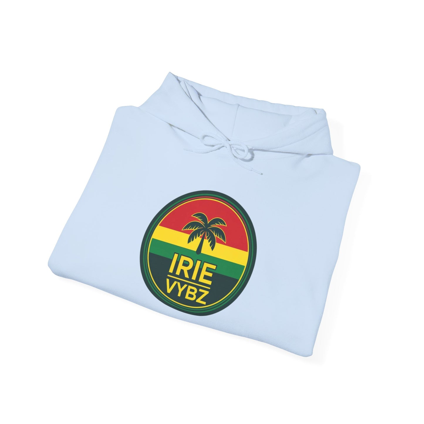 Irie Vybz Unisex Hooded Sweatshirt, Casual Streetwear, Reggae Vibes, Cozy Pullover, Gift for Music Lovers