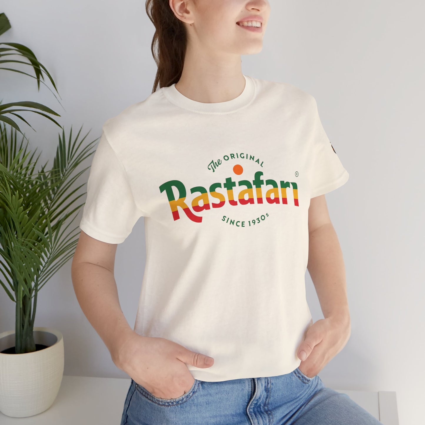 Rastafari Vibes Short Sleeve Tee, Unisex Jersey T-Shirt, Casual Wear, Festival Outfits, Gifts for Rasta Lovers