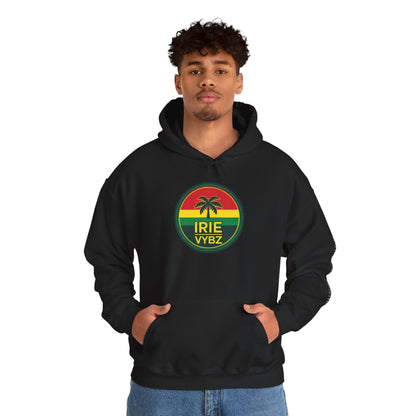 Irie Vybz Unisex Hooded Sweatshirt, Casual Streetwear, Reggae Vibes, Cozy Pullover, Gift for Music Lovers - The Island Rhythm