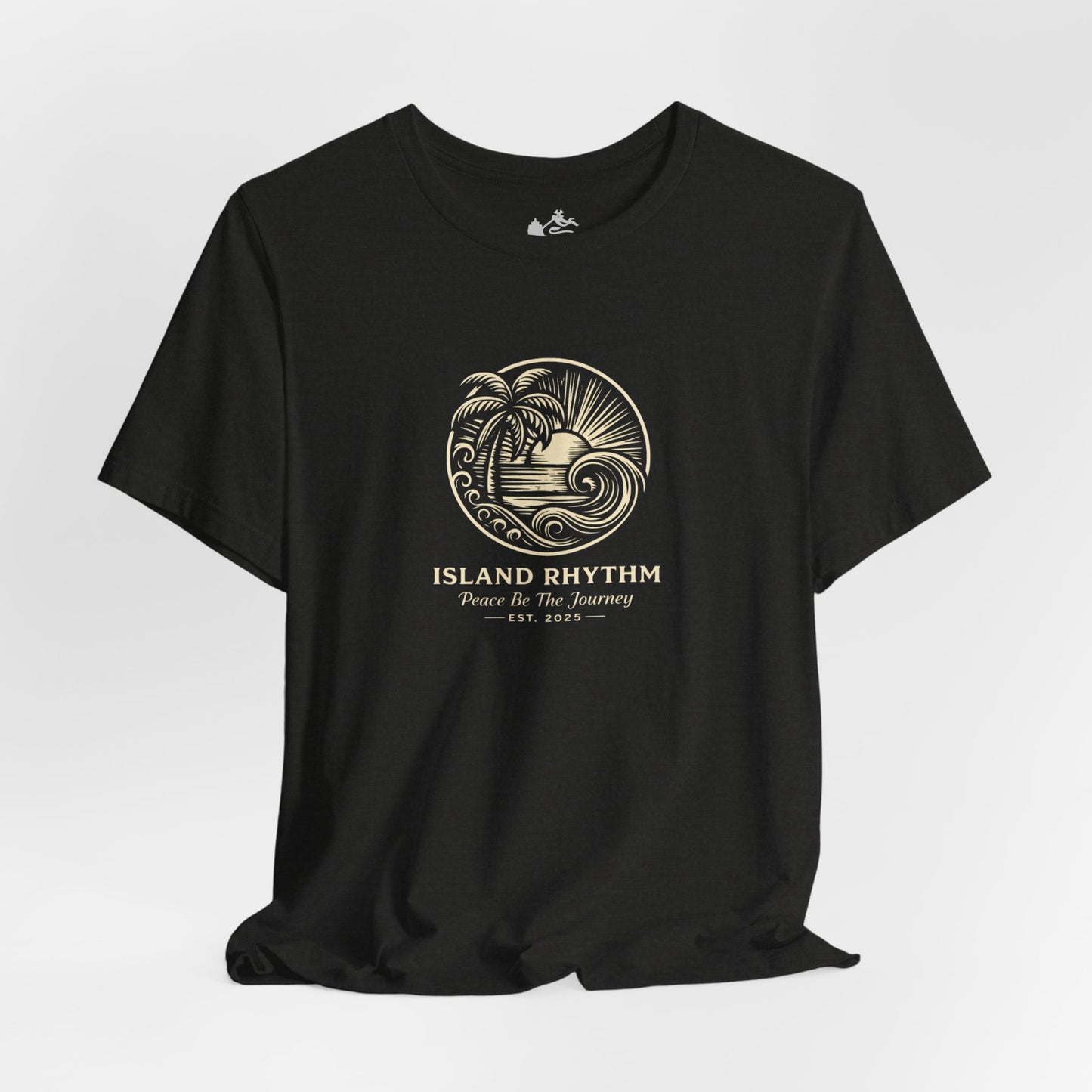 Island Rhythm Island Rhythm T Shirt Palm Tree Wave Graphic Tee – Vintage Reggae Style | Streetwear
