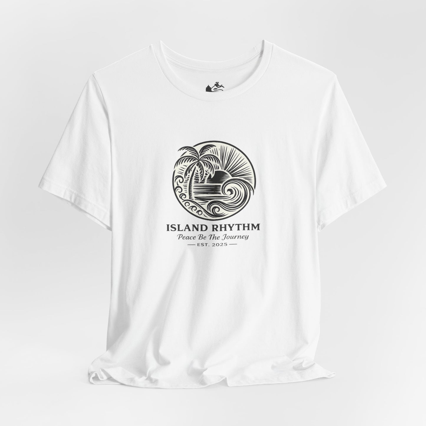 Island Rhythm Island Rhythm T Shirt Palm Tree Wave Graphic Tee – Vintage Reggae Style | Streetwear