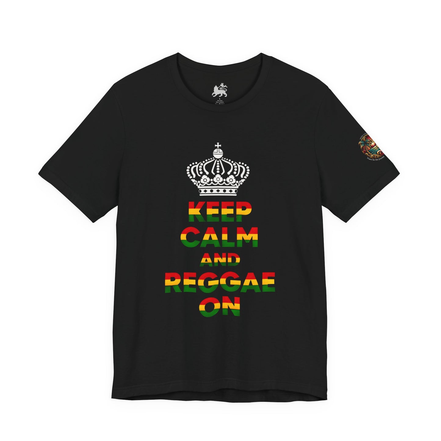 Reggae Music Unisex Tee - Keep Calm and Reggae On Design - The Island Rhythm