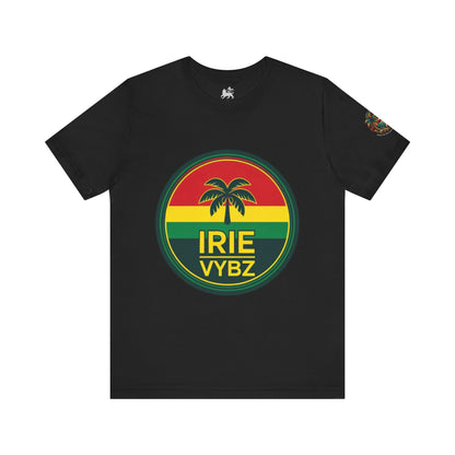 Irie Vybz Unisex Tee, Rasta Spirit Shirt, Beach Vibe Top, Reggae Music Gift, Summer Essentials, Casual Wear, Festival Apparel - The Island Rhythm