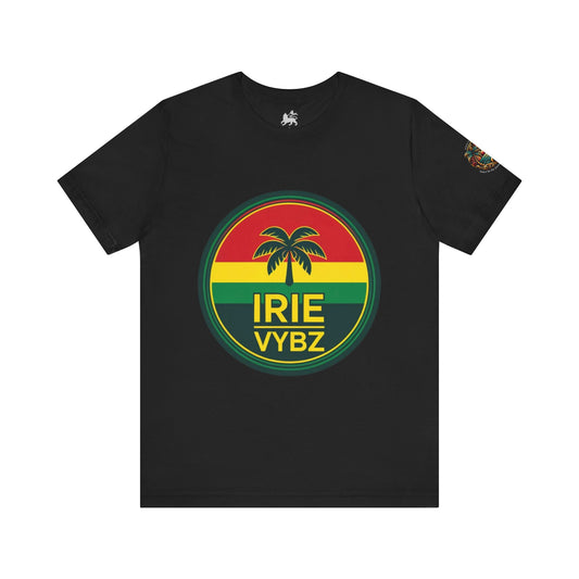 Irie Vybz Unisex Tee, Rasta Spirit Shirt, Beach Vibe Top, Reggae Music Gift, Summer Essentials, Casual Wear, Festival Apparel - The Island Rhythm