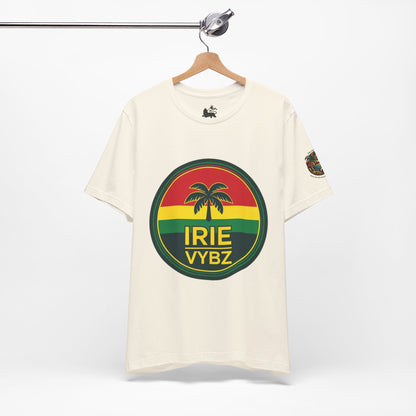 Irie Vybz Unisex Tee, Rasta Spirit Shirt, Beach Vibe Top, Reggae Music Gift, Summer Essentials, Casual Wear, Festival Apparel - The Island Rhythm