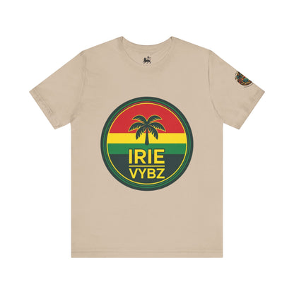 Irie Vybz Unisex Tee, Rasta Spirit Shirt, Beach Vibe Top, Reggae Music Gift, Summer Essentials, Casual Wear, Festival Apparel - The Island Rhythm