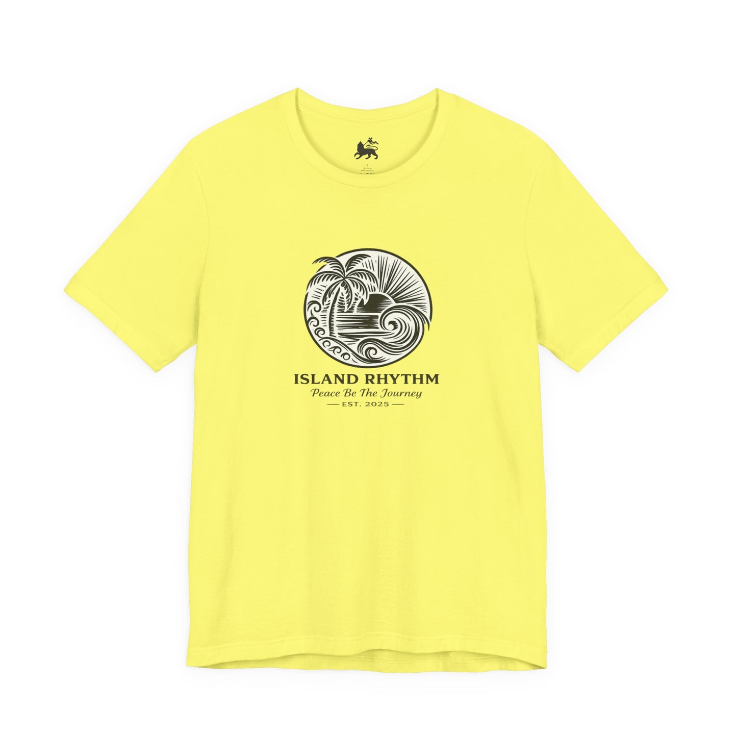Island Rhythm Island Rhythm T Shirt Palm Tree Wave Graphic Tee – Vintage Reggae Style | Streetwear