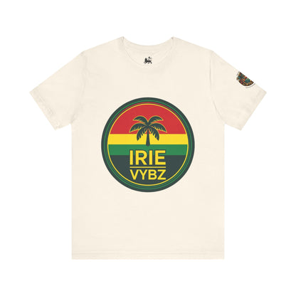 Irie Vybz Unisex Tee, Rasta Spirit Shirt, Beach Vibe Top, Reggae Music Gift, Summer Essentials, Casual Wear, Festival Apparel - The Island Rhythm