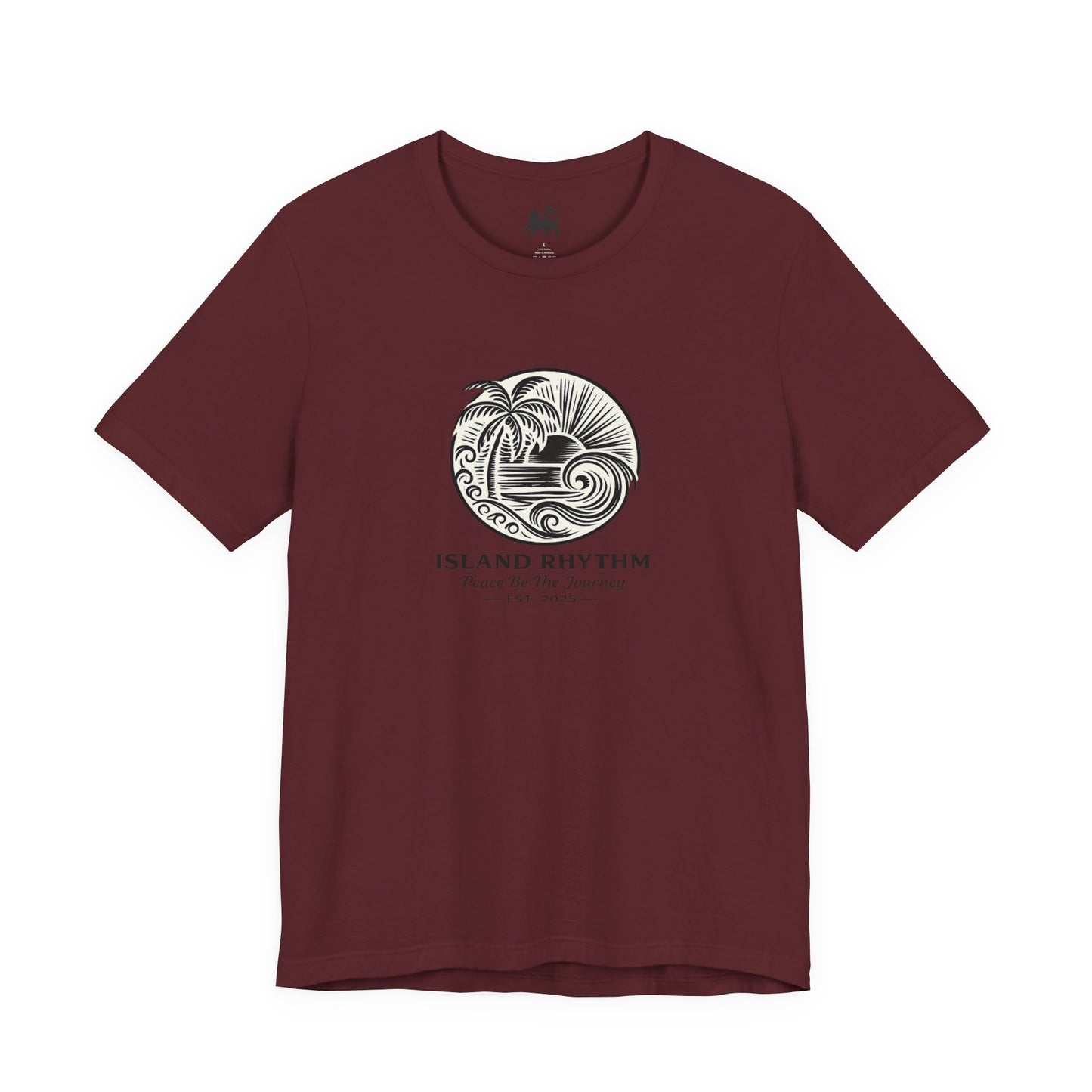 Island Rhythm Island Rhythm T Shirt Palm Tree Wave Graphic Tee – Vintage Reggae Style | Streetwear