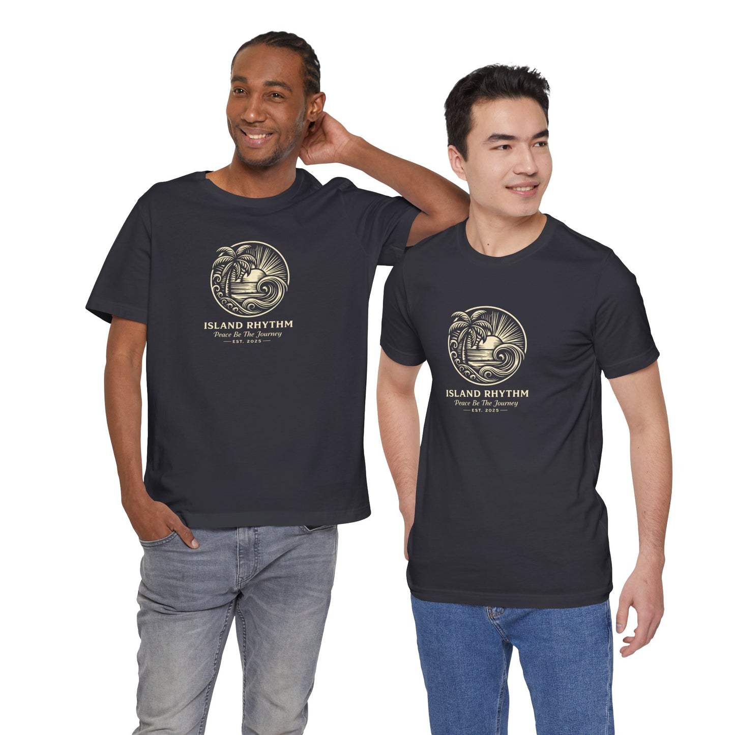 Island Rhythm Island Rhythm T Shirt Palm Tree Wave Graphic Tee – Vintage Reggae Style | Streetwear