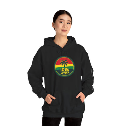 Irie Vybz Unisex Hooded Sweatshirt, Casual Streetwear, Reggae Vibes, Cozy Pullover, Gift for Music Lovers - The Island Rhythm