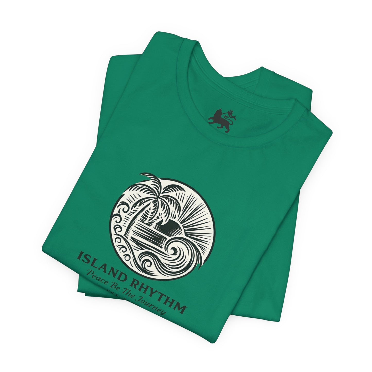 Island Rhythm Island Rhythm T Shirt Palm Tree Wave Graphic Tee – Vintage Reggae Style | Streetwear