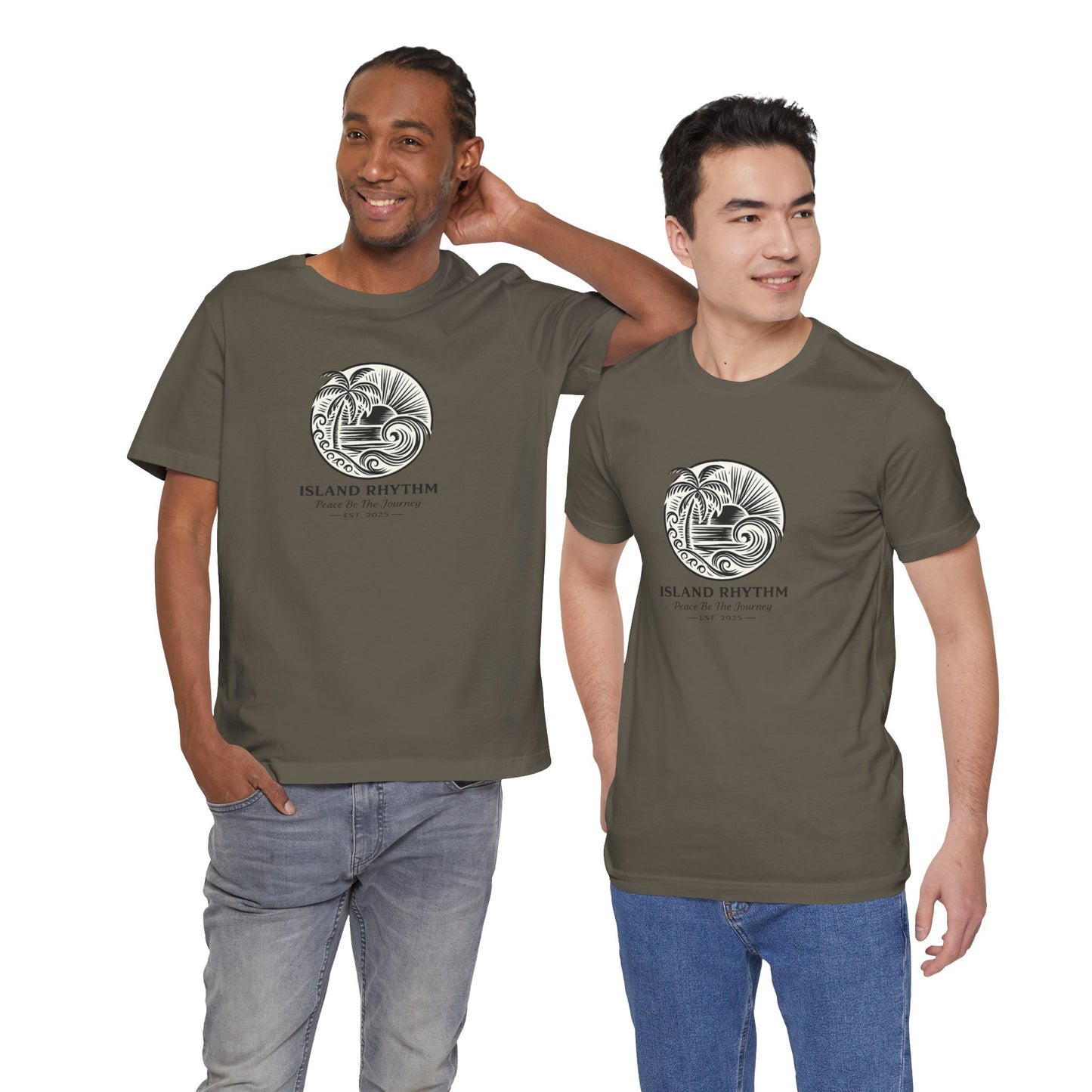 Island Rhythm Island Rhythm T Shirt Palm Tree Wave Graphic Tee – Vintage Reggae Style | Streetwear