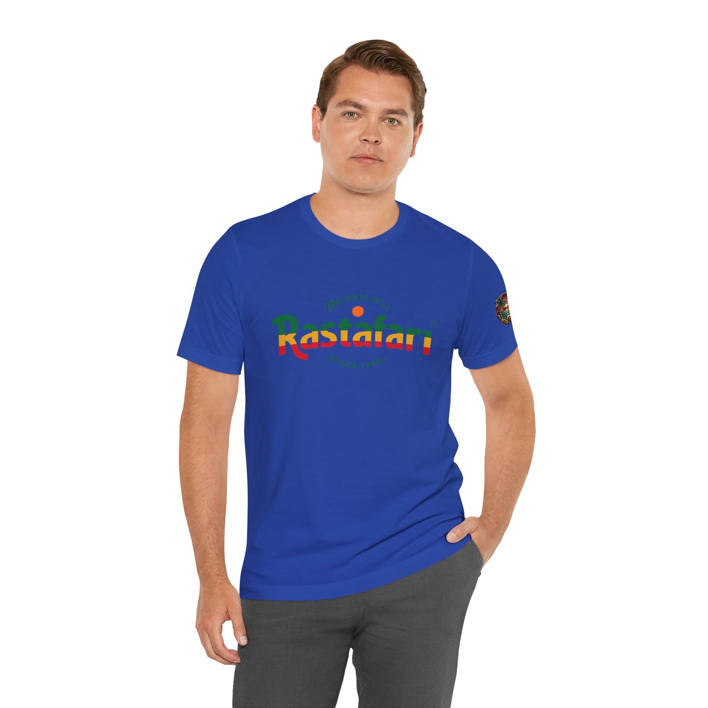 Rastafari Vibes Short Sleeve Tee, Unisex Jersey T-Shirt, Casual Wear, Festival Outfits, Gifts for Rasta Lovers