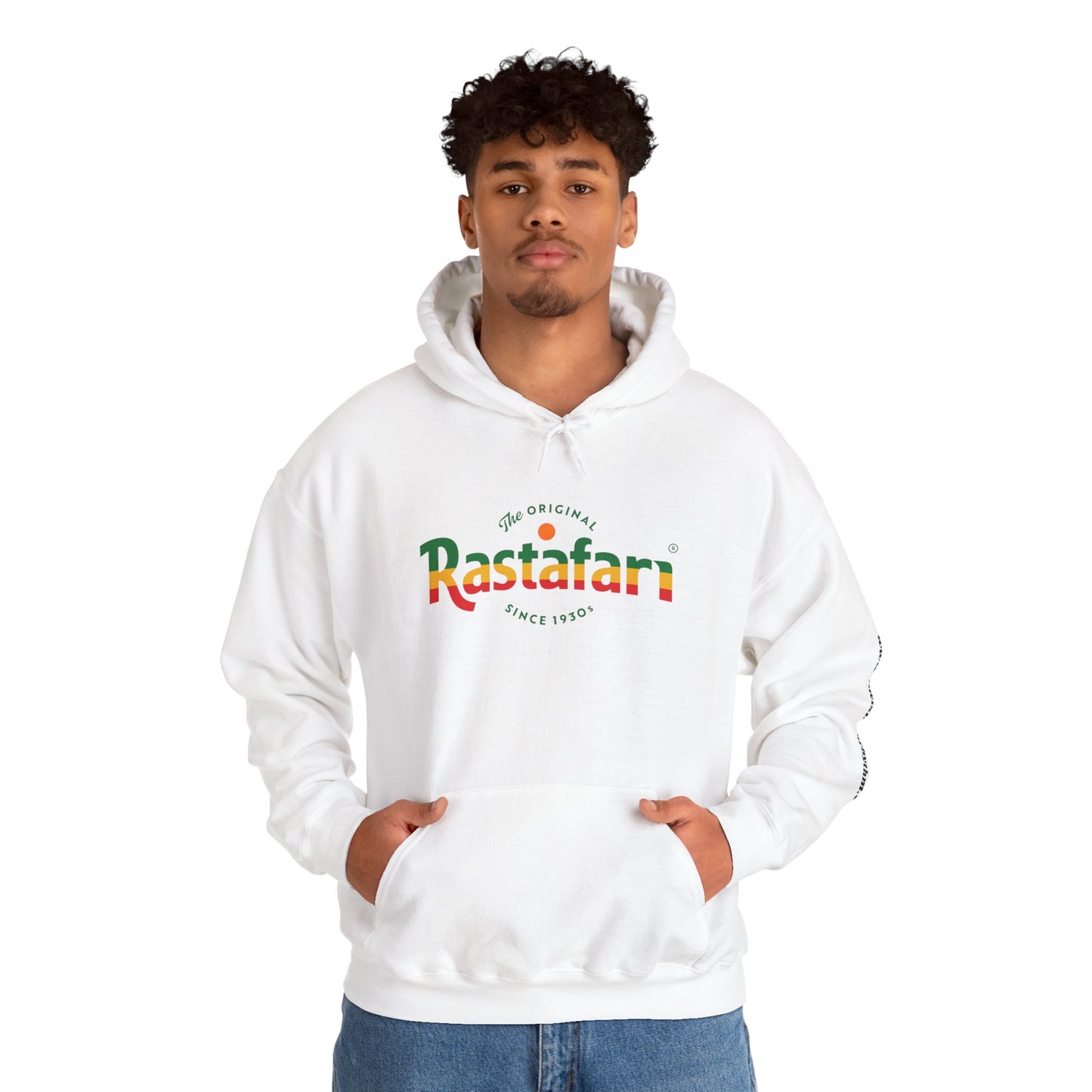 Rastafari Hoodie | Unisex Heavy Blend™ Sweatshirt, Cozy Streetwear, Gift for Culture Lovers, Relaxed Fit, Perfect for Casual Outings