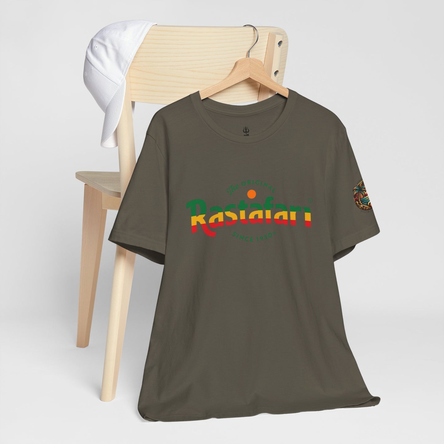 Rastafari Vibes Short Sleeve Tee, Unisex Jersey T-Shirt, Casual Wear, Festival Outfits, Gifts for Rasta Lovers