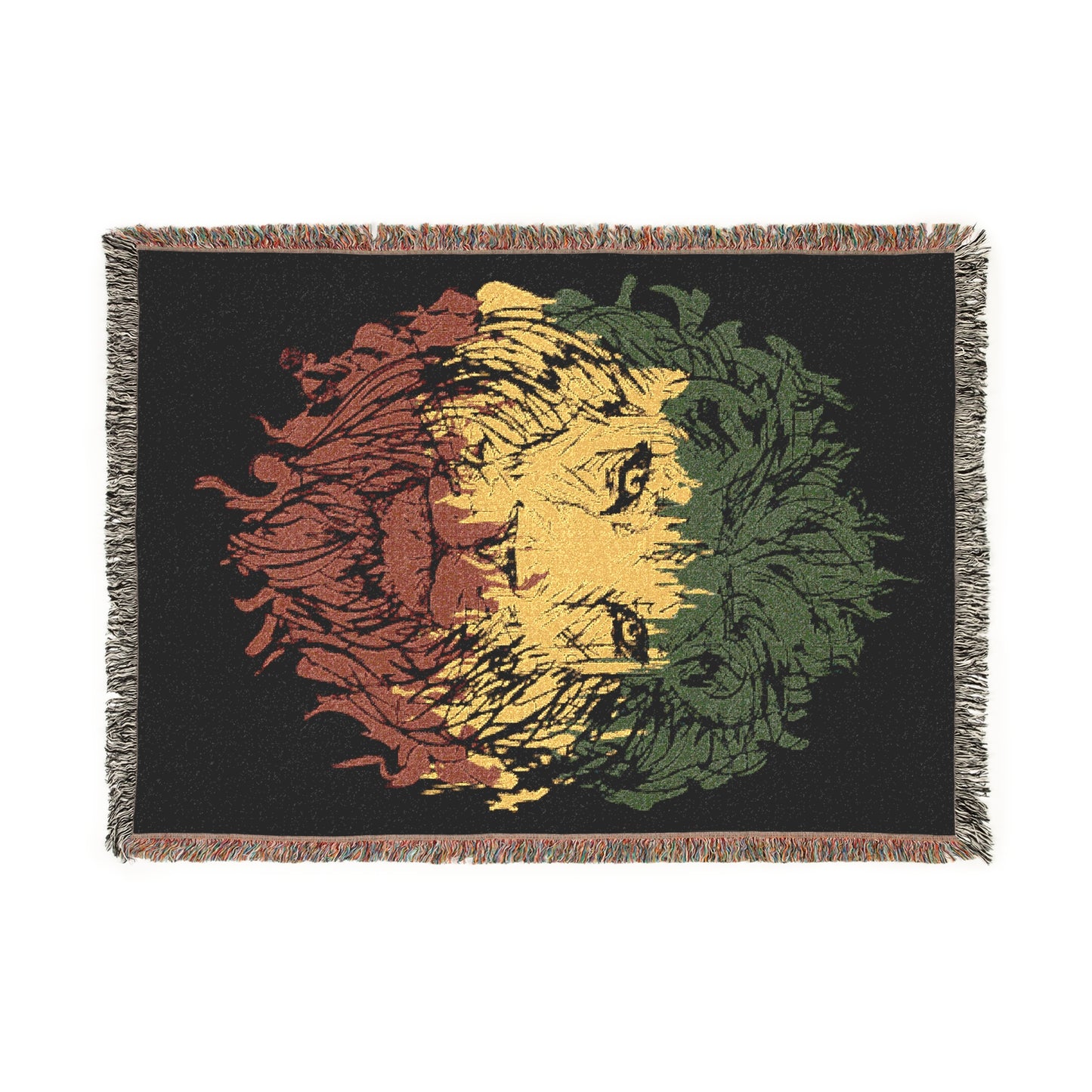 Woven Blanket Lion of Judah Rasta