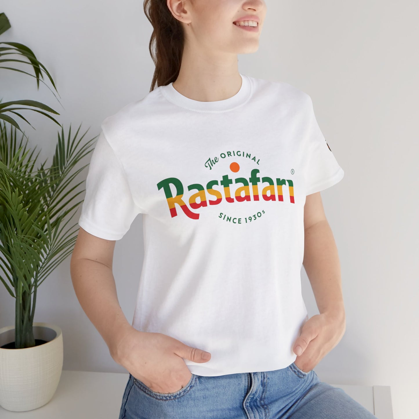 Rastafari Vibes Short Sleeve Tee, Unisex Jersey T-Shirt, Casual Wear, Festival Outfits, Gifts for Rasta Lovers