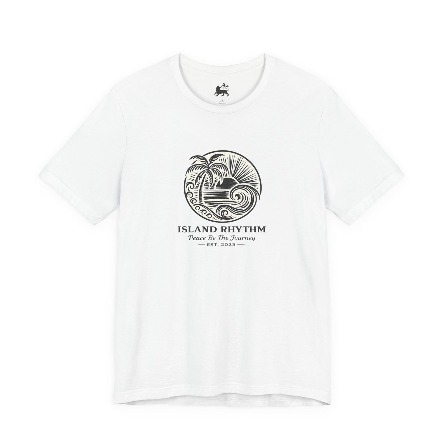 Island Rhythm Island Rhythm T Shirt Palm Tree Wave Graphic Tee – Vintage Reggae Style | Streetwear