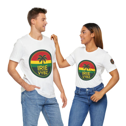 Irie Vybz Unisex Tee, Rasta Spirit Shirt, Beach Vibe Top, Reggae Music Gift, Summer Essentials, Casual Wear, Festival Apparel - The Island Rhythm