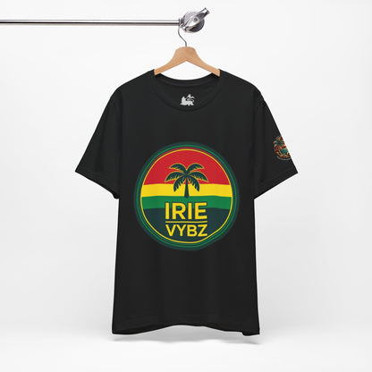 Irie Vybz Unisex Tee, Rasta Spirit Shirt, Beach Vibe Top, Reggae Music Gift, Summer Essentials, Casual Wear, Festival Apparel - The Island Rhythm