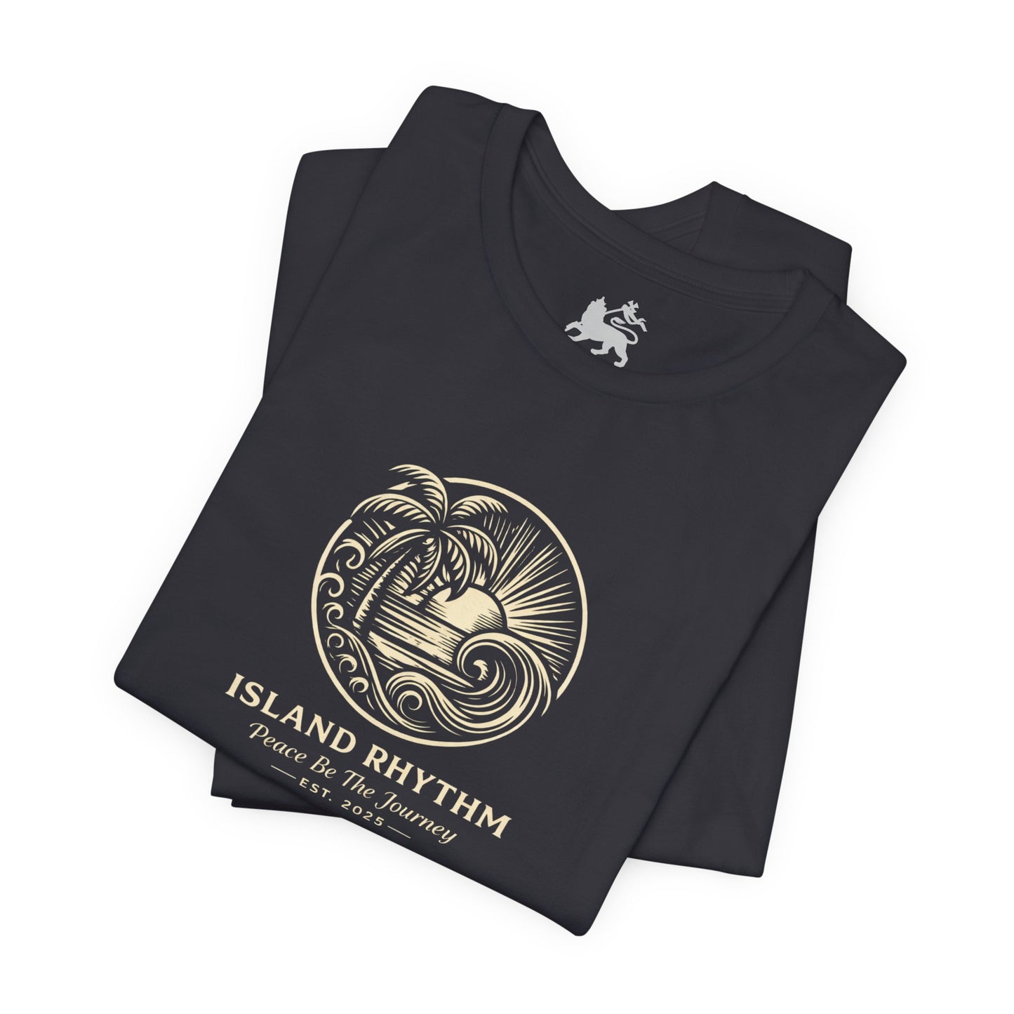 Island Rhythm Island Rhythm T Shirt Palm Tree Wave Graphic Tee – Vintage Reggae Style | Streetwear