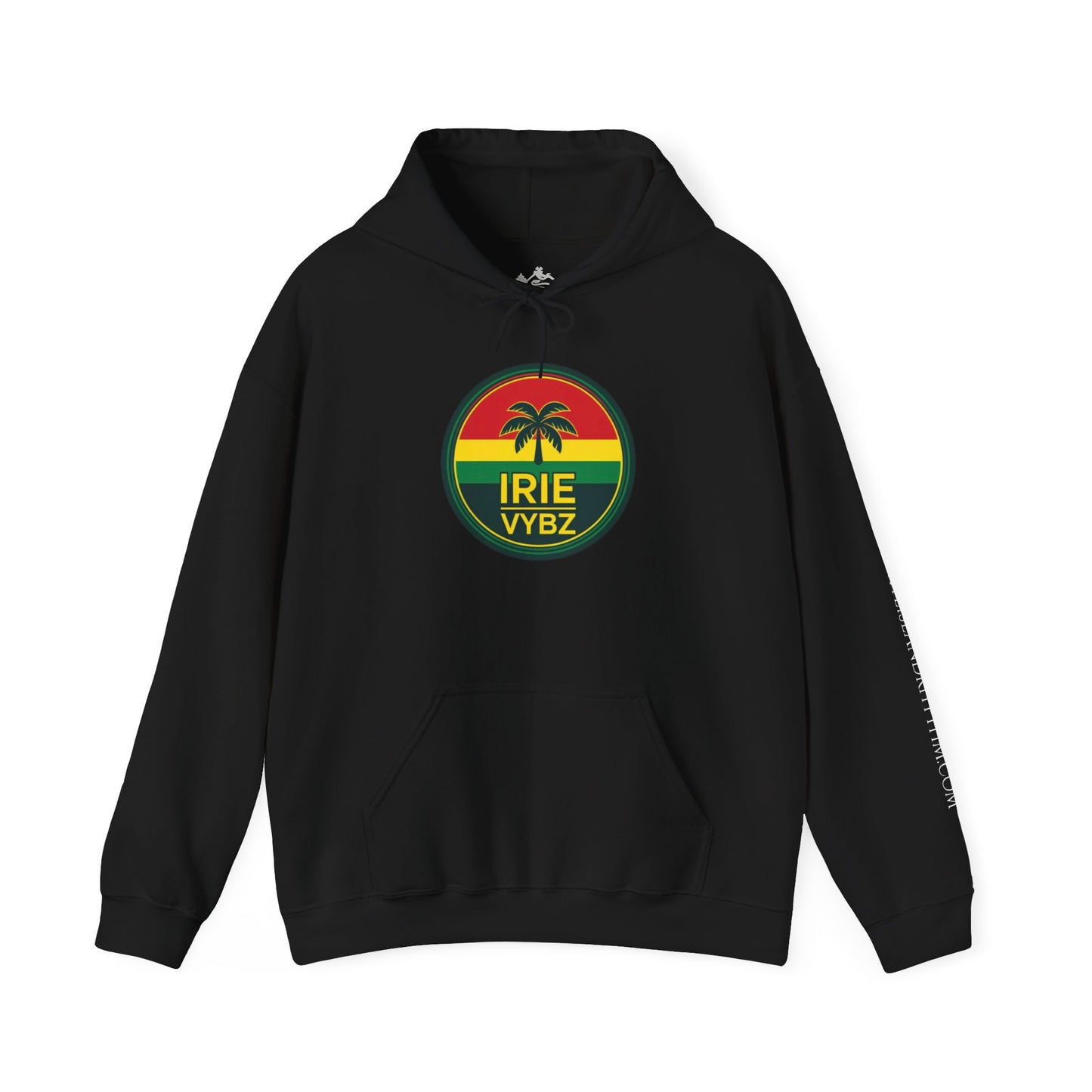 Irie Vybz Unisex Hooded Sweatshirt, Casual Streetwear, Reggae Vibes, Cozy Pullover, Gift for Music Lovers