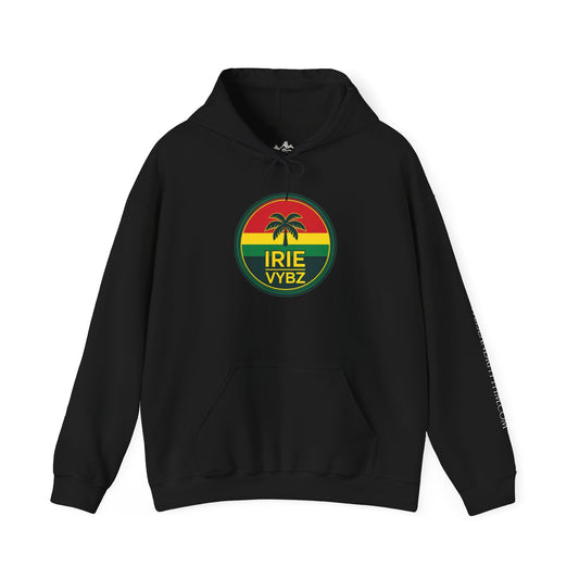 Irie Vybz Unisex Hooded Sweatshirt, Casual Streetwear, Reggae Vibes, Cozy Pullover, Gift for Music Lovers - The Island Rhythm