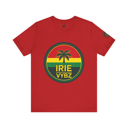 Irie Vybz Unisex Tee, Rasta Spirit Shirt, Beach Vibe Top, Reggae Music Gift, Summer Essentials, Casual Wear, Festival Apparel - The Island Rhythm
