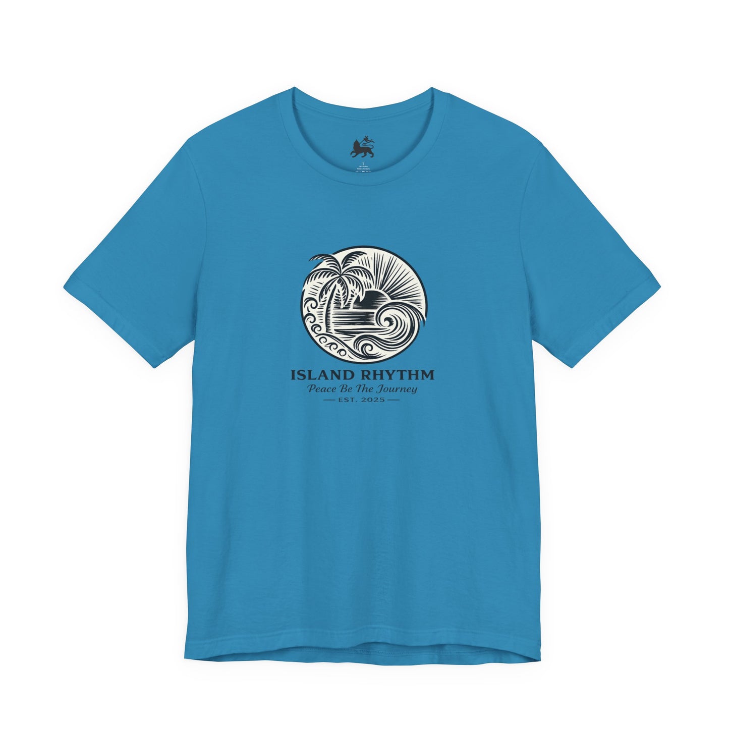 Island Rhythm Island Rhythm T Shirt Palm Tree Wave Graphic Tee – Vintage Reggae Style | Streetwear