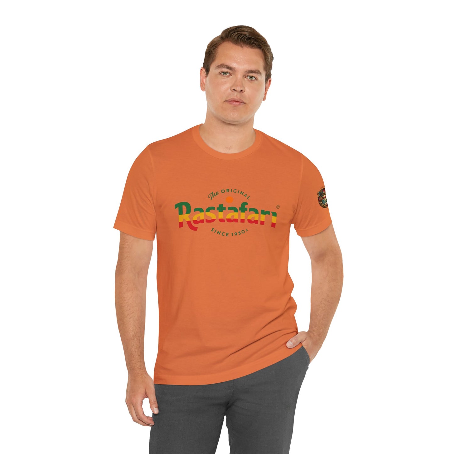 Rastafari Vibes Short Sleeve Tee, Unisex Jersey T-Shirt, Casual Wear, Festival Outfits, Gifts for Rasta Lovers