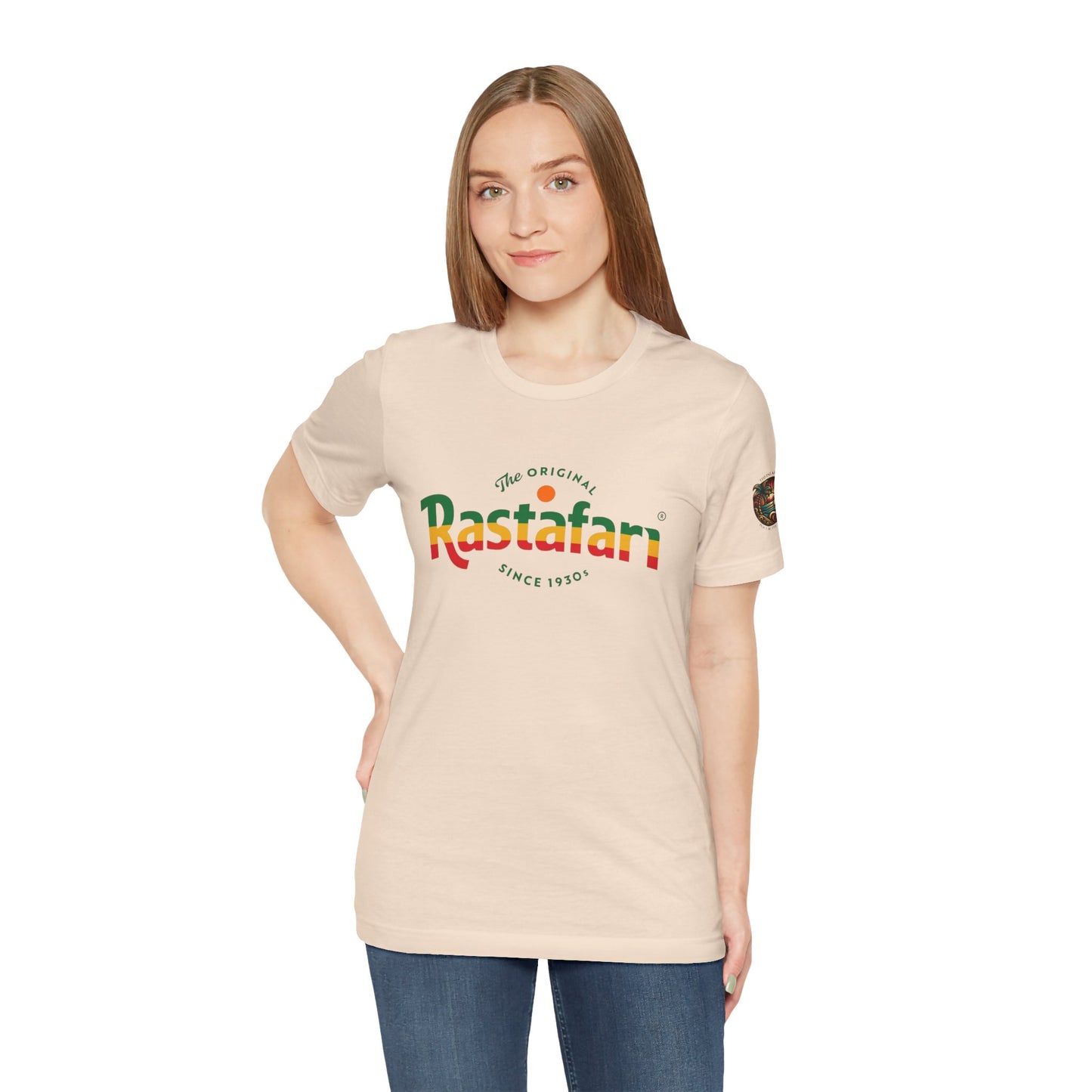 Rastafari Vibes Short Sleeve Tee, Unisex Jersey T-Shirt, Casual Wear, Festival Outfits, Gifts for Rasta Lovers
