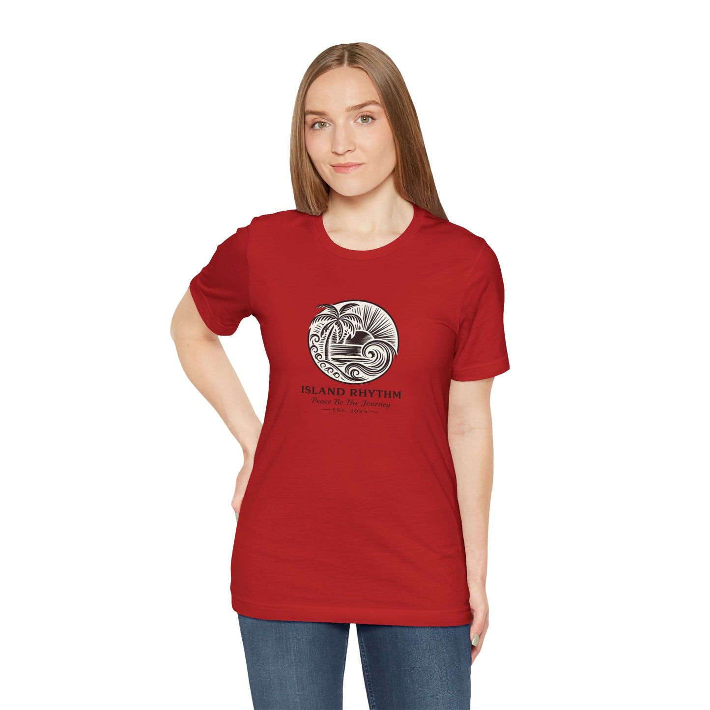 Island Rhythm Island Rhythm T Shirt Palm Tree Wave Graphic Tee – Vintage Reggae Style | Streetwear