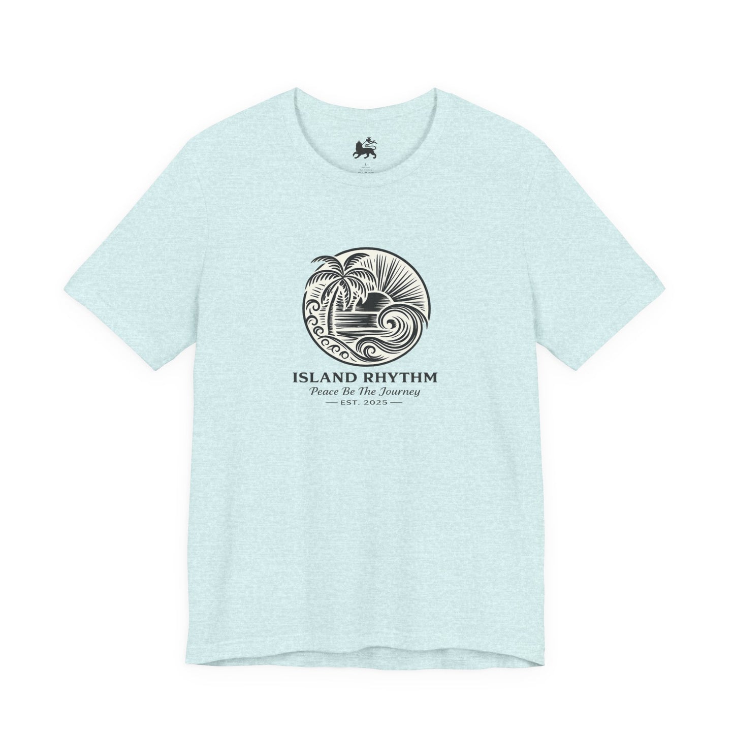 Island Rhythm Island Rhythm T Shirt Palm Tree Wave Graphic Tee – Vintage Reggae Style | Streetwear