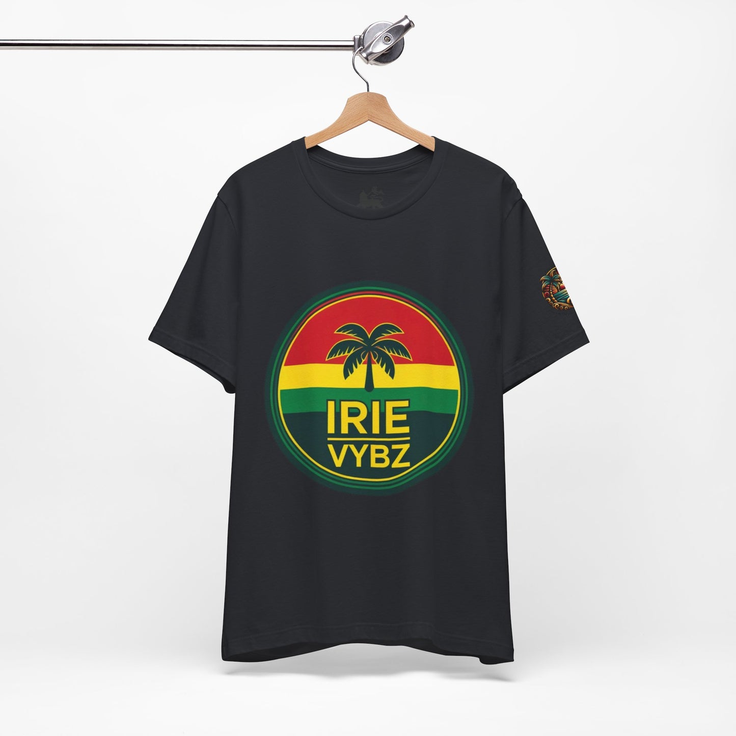 Irie Vybz Unisex Tee, Rasta Spirit Shirt, Beach Vibe Top, Reggae Music Gift, Summer Essentials, Casual Wear, Festival Apparel