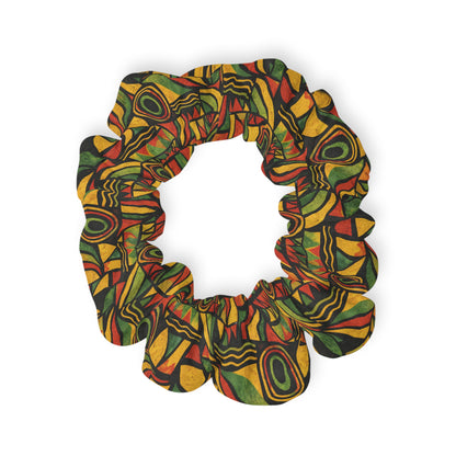 Rasta Tie-Dye Scrunchie