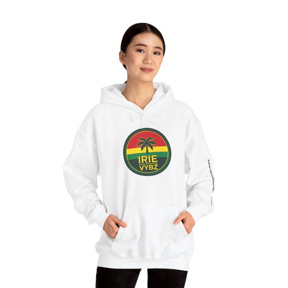 Irie Vybz Unisex Hooded Sweatshirt, Casual Streetwear, Reggae Vibes, Cozy Pullover, Gift for Music Lovers - The Island Rhythm