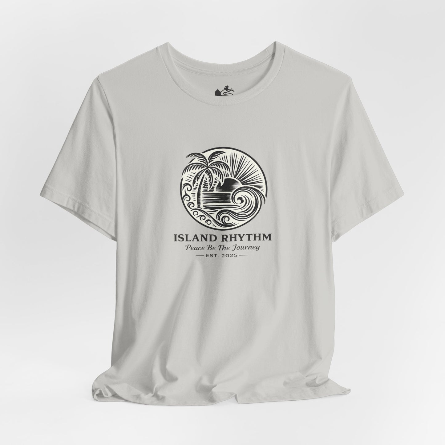 Island Rhythm Island Rhythm T Shirt Palm Tree Wave Graphic Tee – Vintage Reggae Style | Streetwear