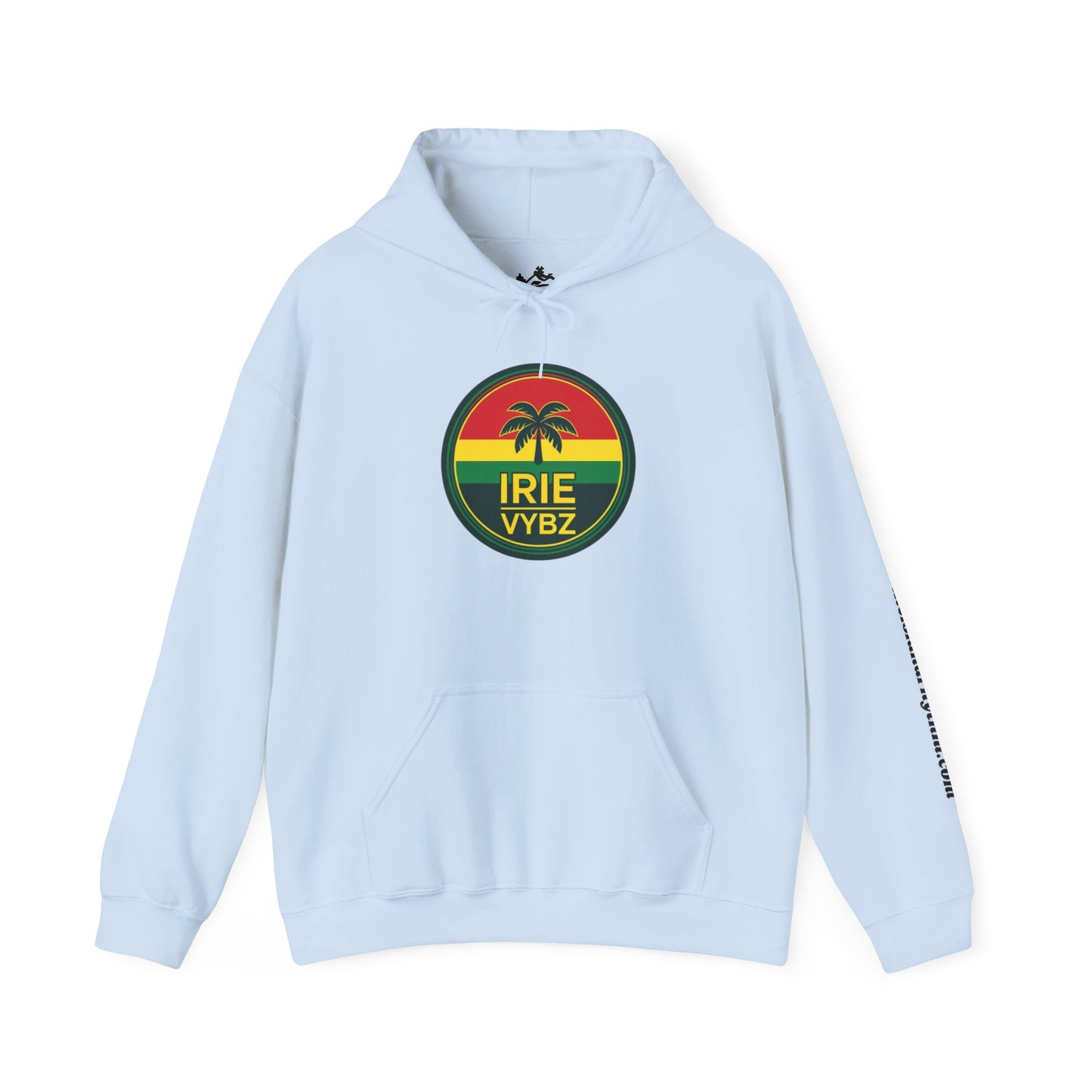 Irie Vybz Unisex Hooded Sweatshirt, Casual Streetwear, Reggae Vibes, Cozy Pullover, Gift for Music Lovers