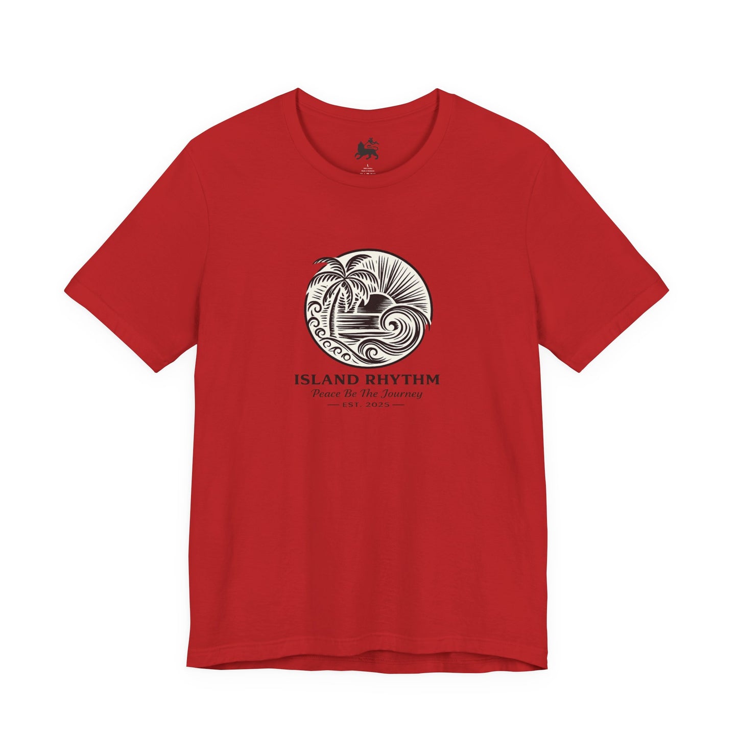 Island Rhythm Island Rhythm T Shirt Palm Tree Wave Graphic Tee – Vintage Reggae Style | Streetwear