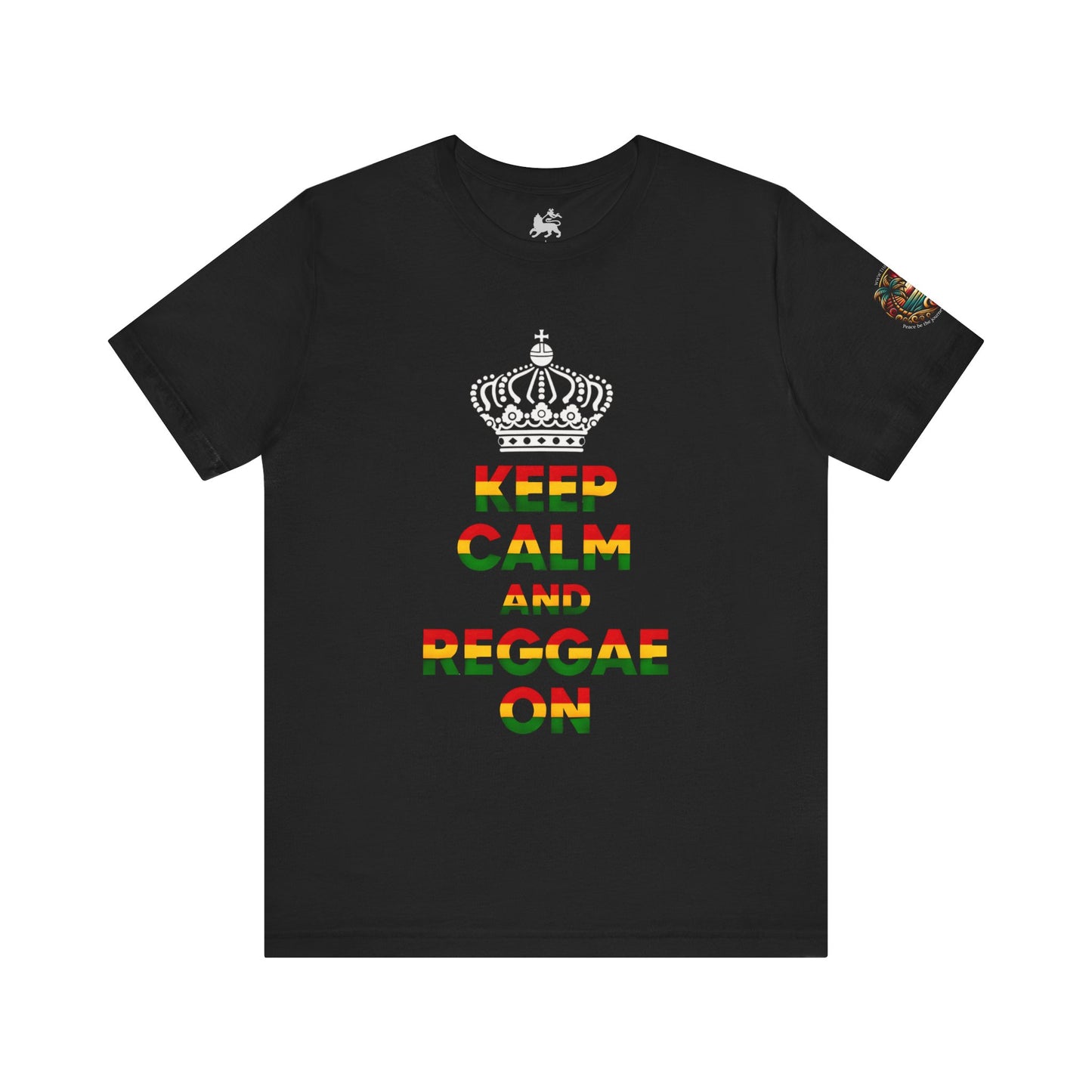 Reggae Music Unisex Tee - Keep Calm and Reggae On Design - The Island Rhythm
