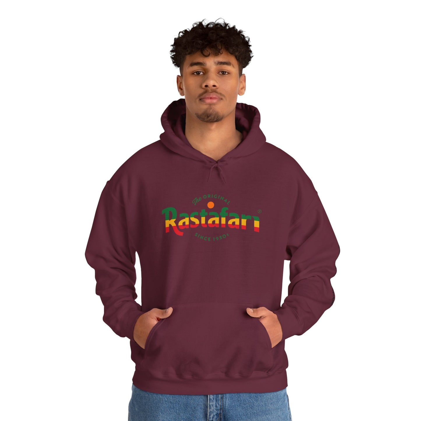 Rastafari Hoodie | Unisex Heavy Blend™ Sweatshirt, Cozy Streetwear, Gift for Culture Lovers, Relaxed Fit, Perfect for Casual Outings