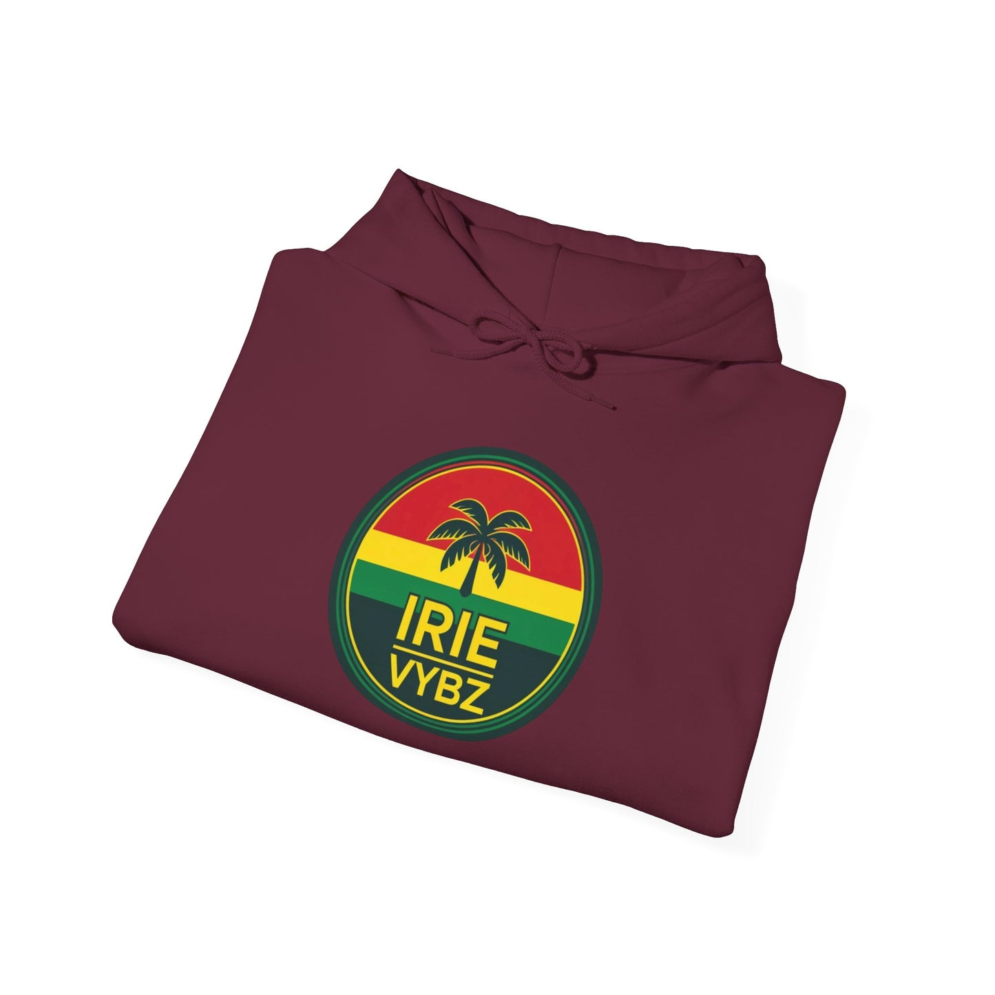 Irie Vybz Unisex Hooded Sweatshirt, Casual Streetwear, Reggae Vibes, Cozy Pullover, Gift for Music Lovers